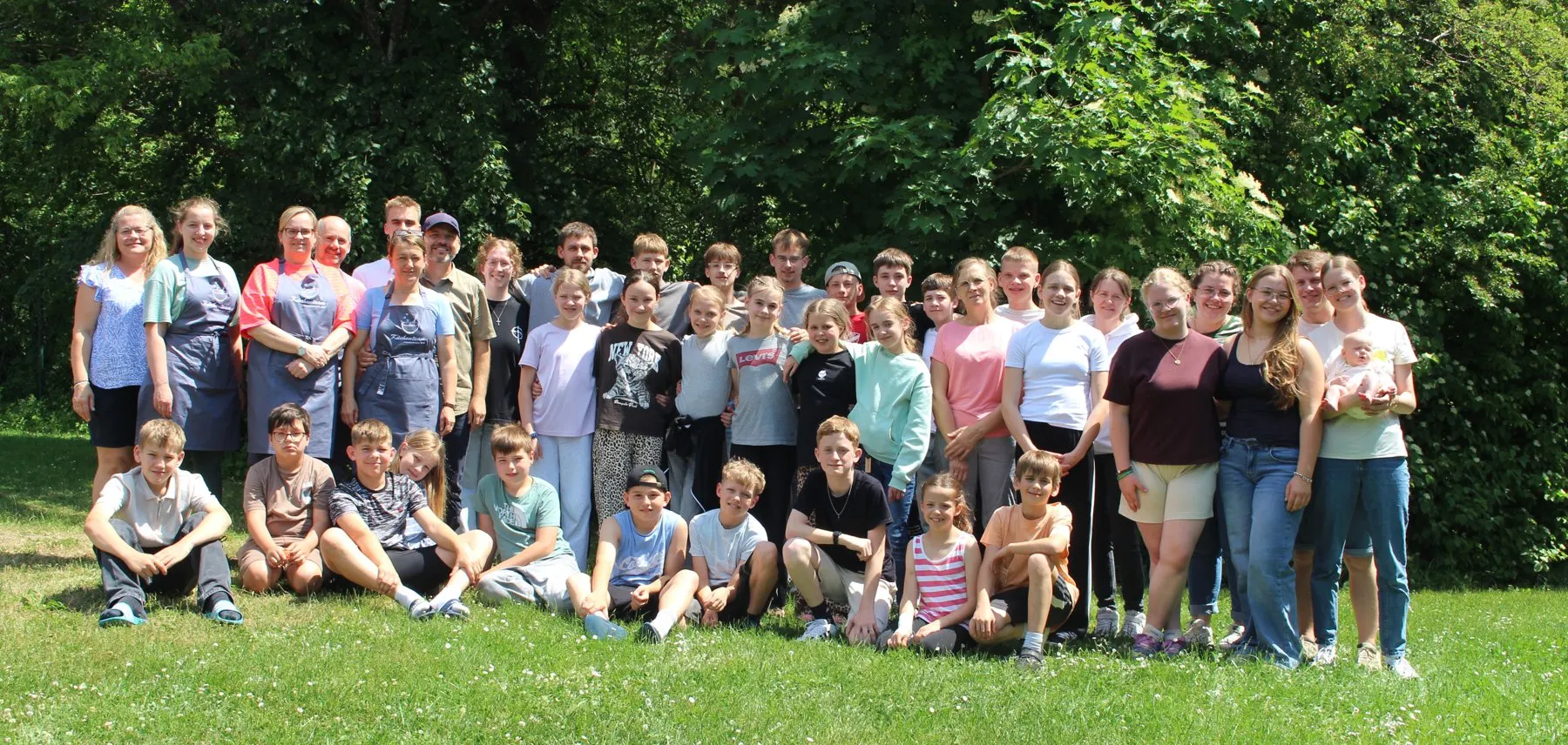 Gruppenfoto der Kinderfreizeit 2026